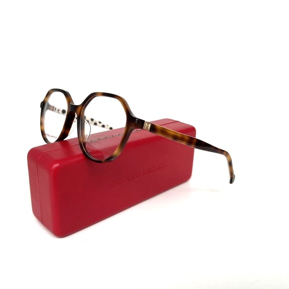 New CAROLINA HERRERA Frames VHE884L 09AJ 50 18 135 Light Tortoise Glasses
